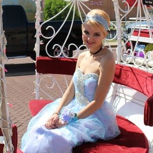 Blue and Lilac Prom Dress Size 1 Cinderella-esque!